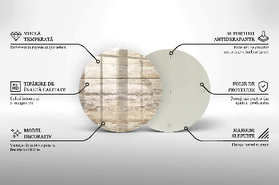 Dessous de bougie Planches de bois