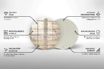 Dessous de bougie Planches de bois