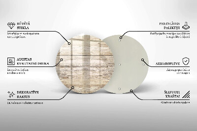 Dessous de bougie Planches de bois