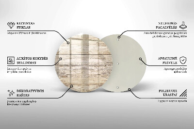 Dessous de bougie Planches de bois