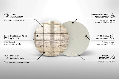 Dessous de bougie Planches de bois