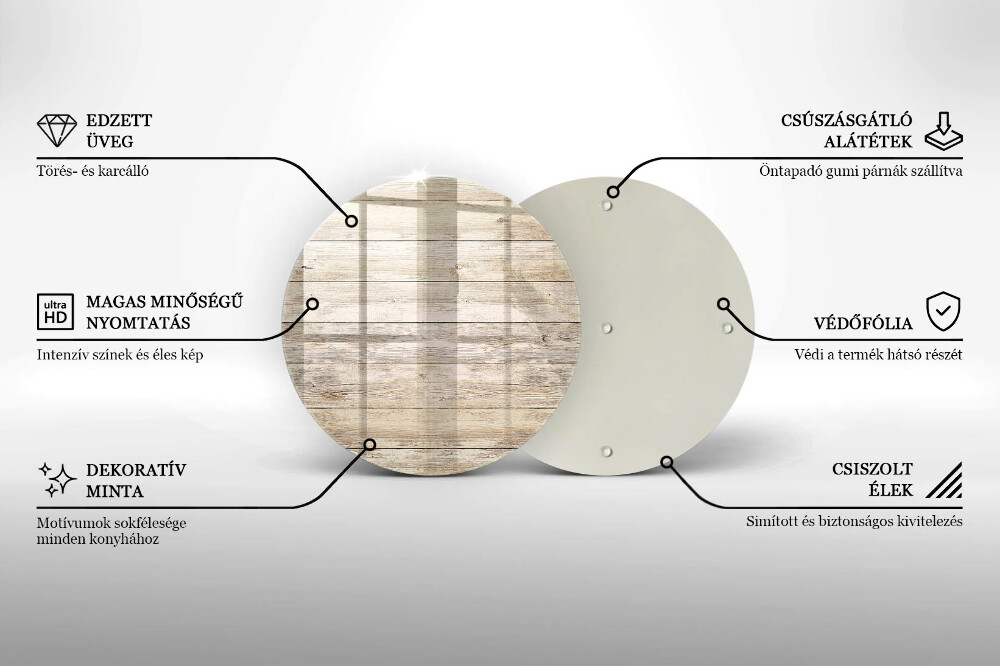 Dessous de bougie Planches de bois