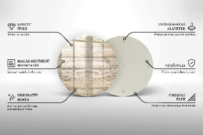 Dessous de bougie Planches de bois