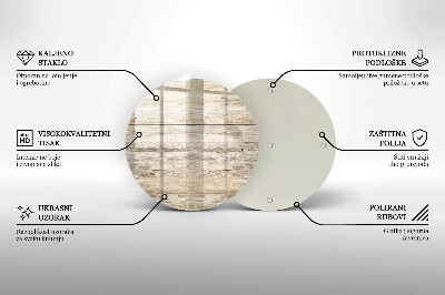 Dessous de bougie Planches de bois