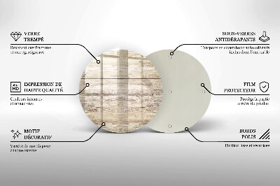 Dessous de bougie Planches de bois