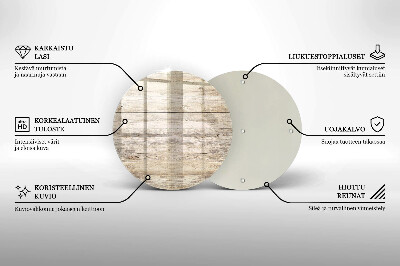 Dessous de bougie Planches de bois