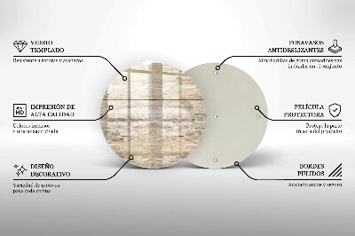 Dessous de bougie Planches de bois