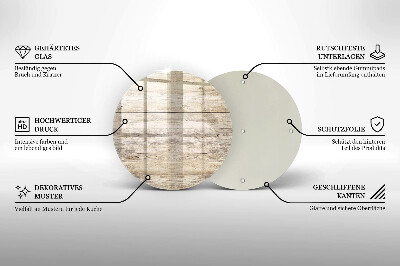 Dessous de bougie Planches de bois