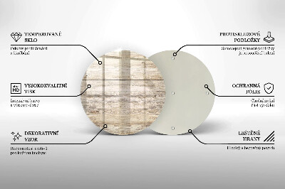 Dessous de bougie Planches de bois