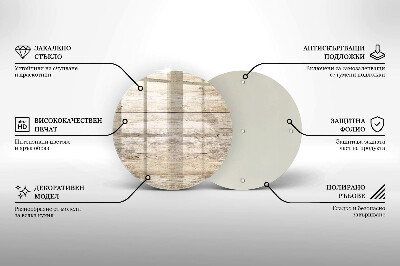 Dessous de bougie Planches de bois