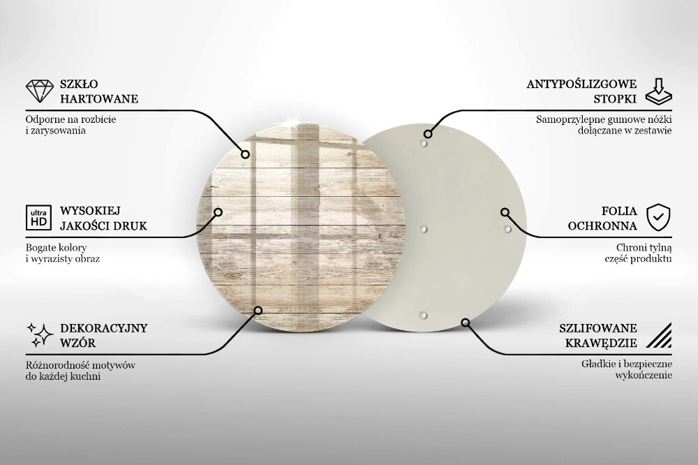 Dessous de bougie Planches de bois