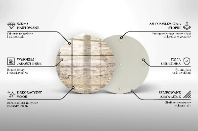 Dessous de bougie Planches de bois