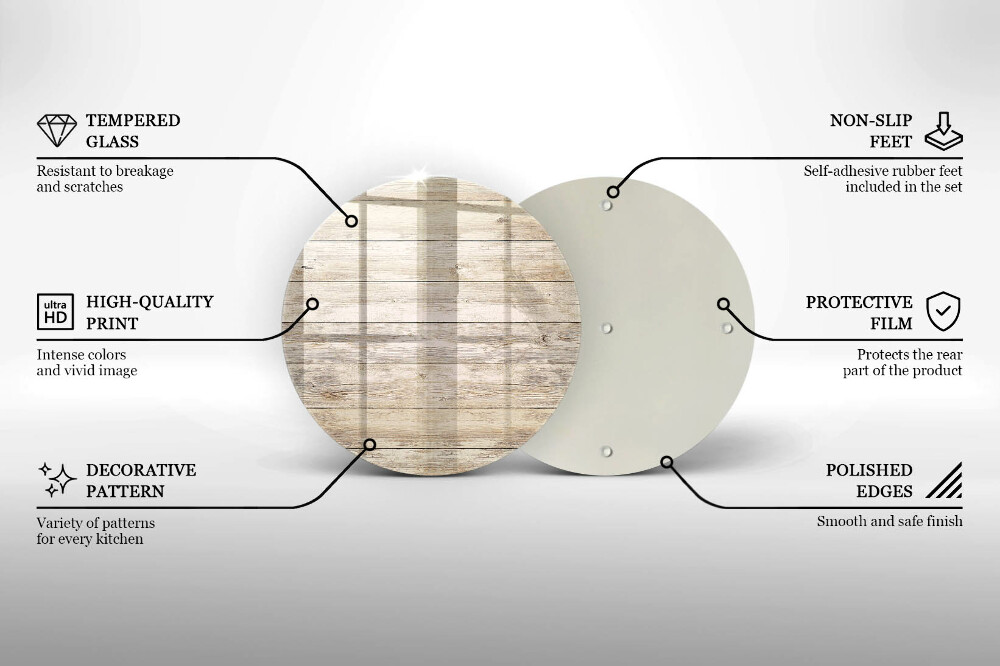 Dessous de bougie Planches de bois