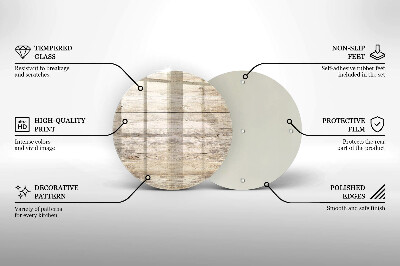 Dessous de bougie Planches de bois