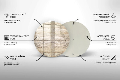 Dessous de bougie Planches de bois