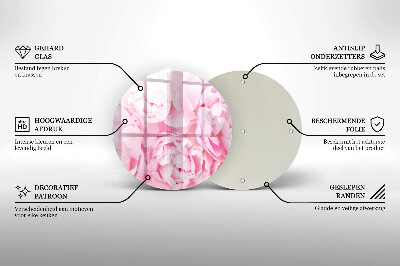 Dessous de bougie funéraire Pivoines délicates