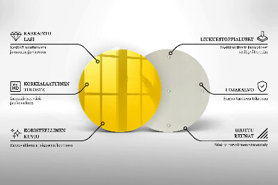 Dessous de bougie funéraire Jaune