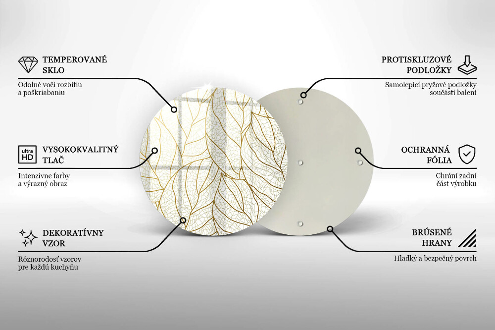 Dessous de bougie Modèle de feuilles de dessin au trait