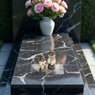 Dessous bougie funéraire transparent