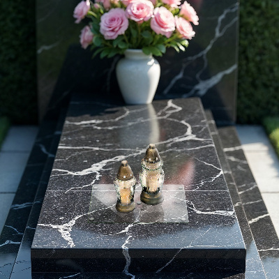 Dessous bougie funéraire transparent