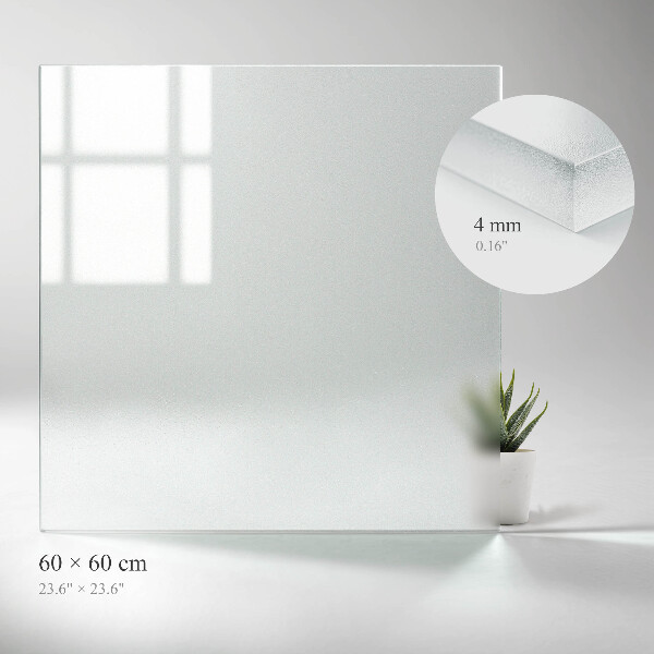 Plateau pour table carré Semi-transparent