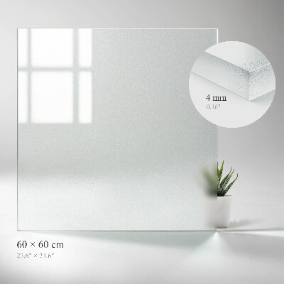 Plateau pour table carré Semi-transparent