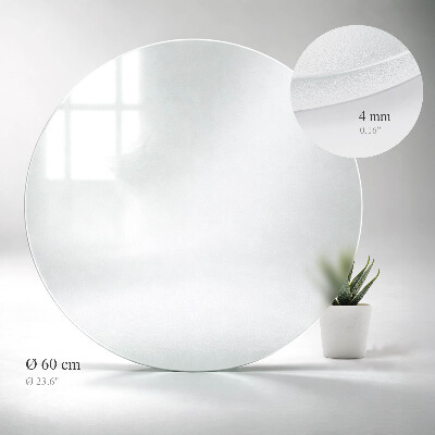 Plateau pour table rond Semi-transparent