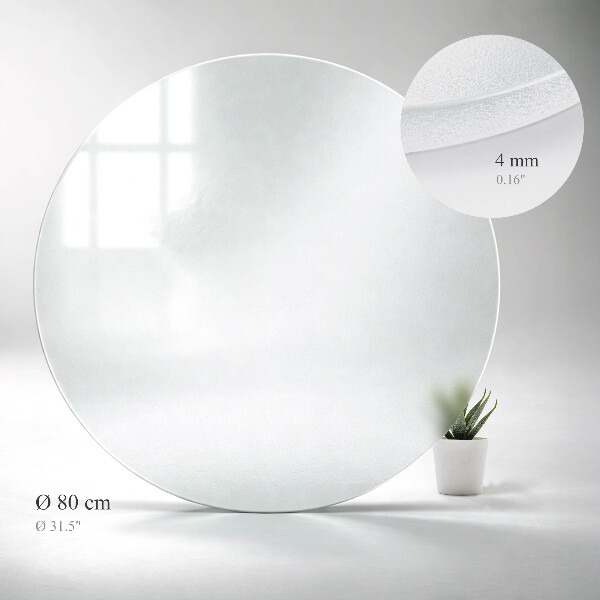 Plateau pour table rond Semi-transparent