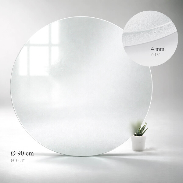 Plateau pour table rond Semi-transparent