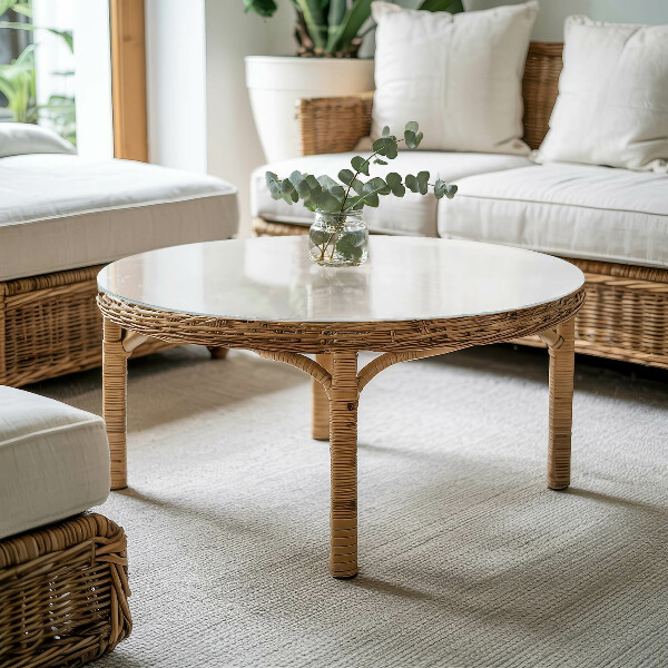 Plateau en verre Couleur blanc lisse