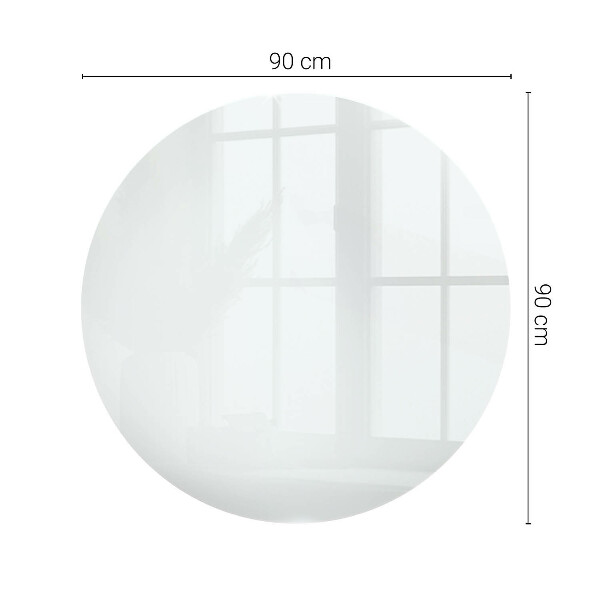Plateau en verre Couleur blanc lisse