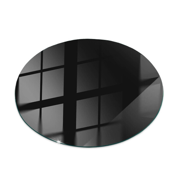 Plateau en verre Couleur noir lisse