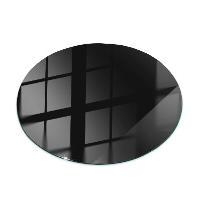 Plateau en verre Couleur noir lisse