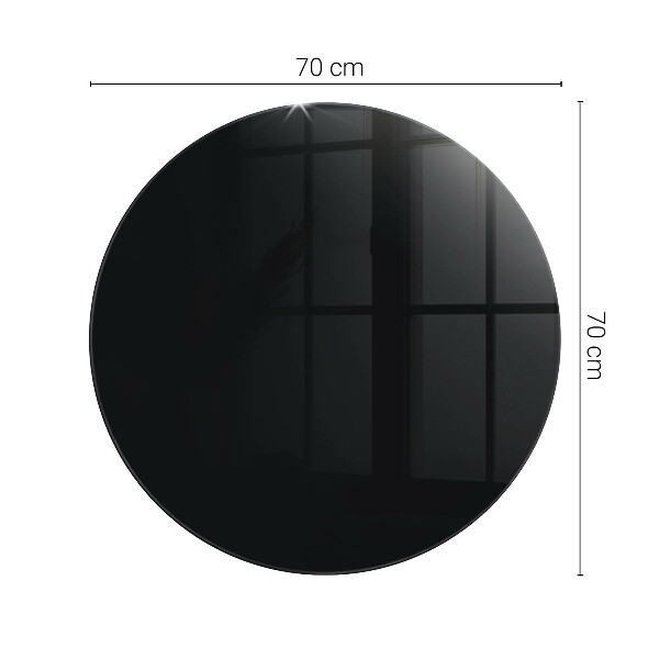 Plateau en verre Couleur noir lisse