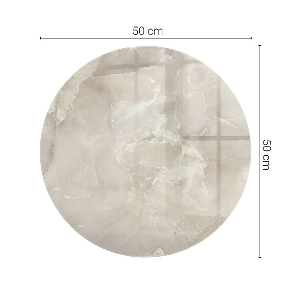 Plateau en verre Motif de texture de marbre