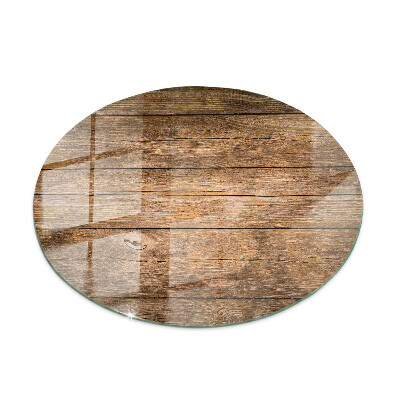 Plateau en verre La structure des planches de bois