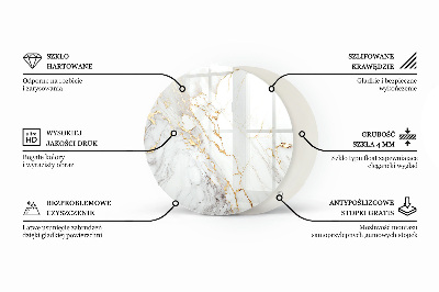 Plateau en verre La structure des planches de bois