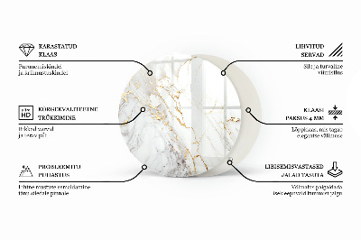 Plateau en verre La structure des planches de bois