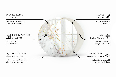 Plateau en verre La structure des planches de bois