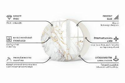 Plateau en verre La structure des planches de bois