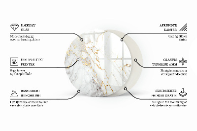 Plateau en verre La structure des planches de bois
