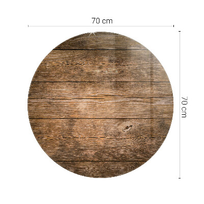 Plateau en verre La structure des planches de bois