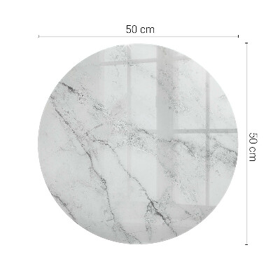Plateau en verre Motif de surface en marbre