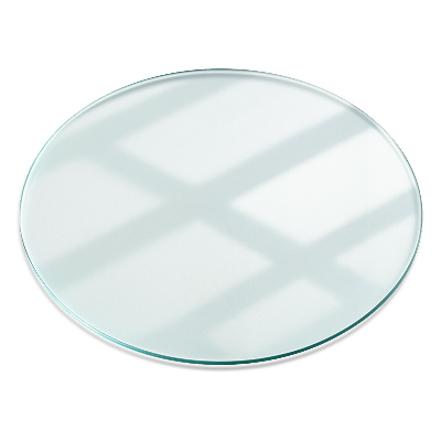 Plateau de table rond transparent