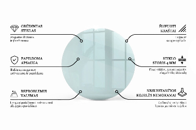 Plateau de table rond transparent