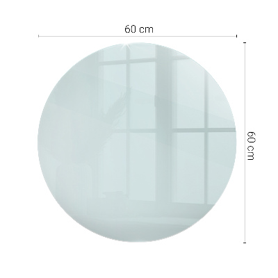 Plateau de table rond transparent