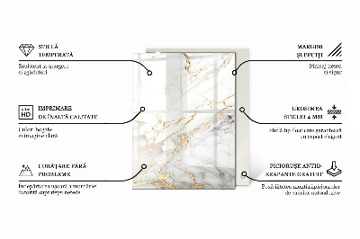 Plateau de table rectangulaire Blanc pur