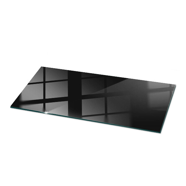 Plateau de table rectangulaire Noir uni élégant