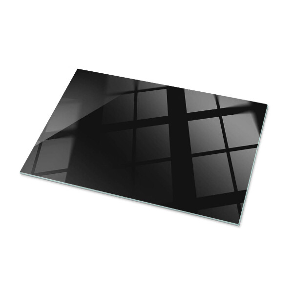 Plateau de table rectangulaire Noir uni élégant