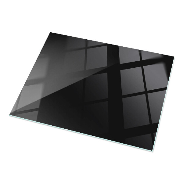 Plateau de table rectangulaire Noir uni élégant